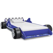Κρεβάτι Παιδικό Αγωνιστικό Αυτοκίνητο Μπλε 90 x 200 εκ.