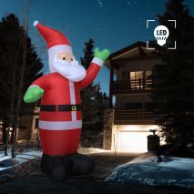 Άγιος Βασίλης Φουσκωτός Χριστουγεννιάτικος LED IP44 600 εκ. XXL  