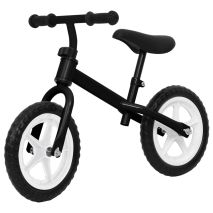vidaXL Ποδήλατο Ισορροπίας με Τροχούς 12 ιντσών Μαύρο