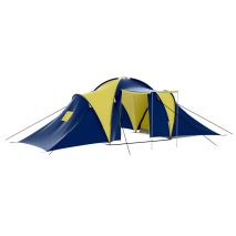 vidaXL Σκηνή Camping 9 Ατόμων Μπλε / Κίτρινο Υφασμάτινη
