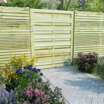 vidaXL Πόρτα Φράχτη Πράσινη 100 x 125 εκ. Εμποτισμένο Ξύλο Πεύκου 