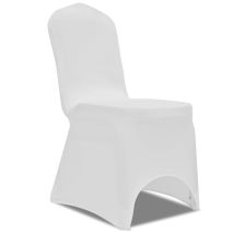 vidaXL Καλύμματα Καρέκλας Ελαστικά 100 τεμ. Λευκά